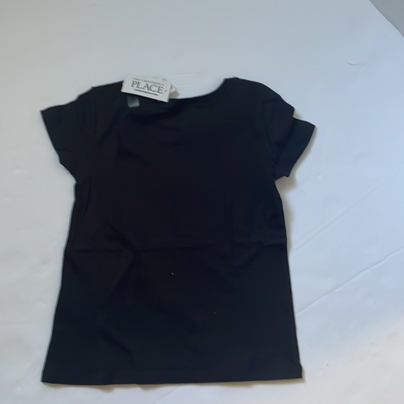 The Children Place Tee with UNICORN graphic design at front. Black, size XS (4). - Picture 7 of 17